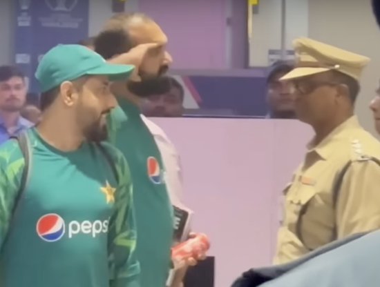 WATCH Pakistani Cricket Player SALUTES Indian Policeman but WHY