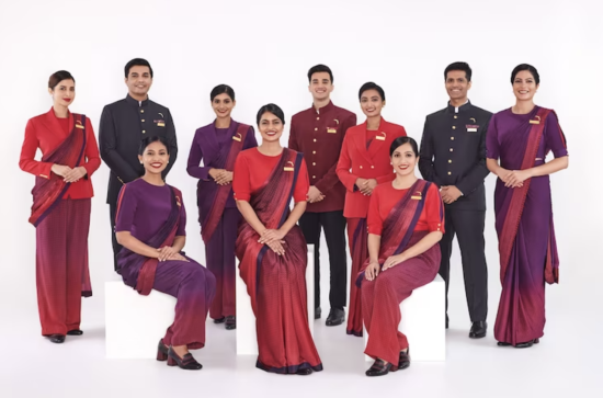 Air India’s New Uniform for Crew designed by Manish Malhotra Launched