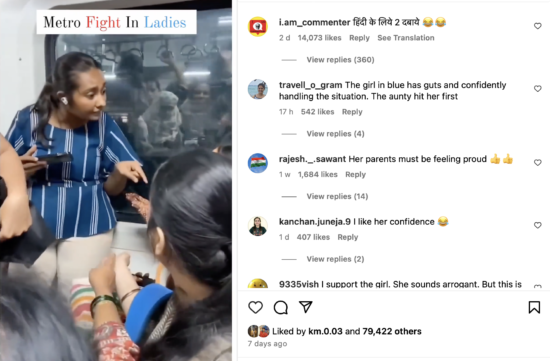 WATCH Young Girl thrashes Woman in Delhi Metro Fight